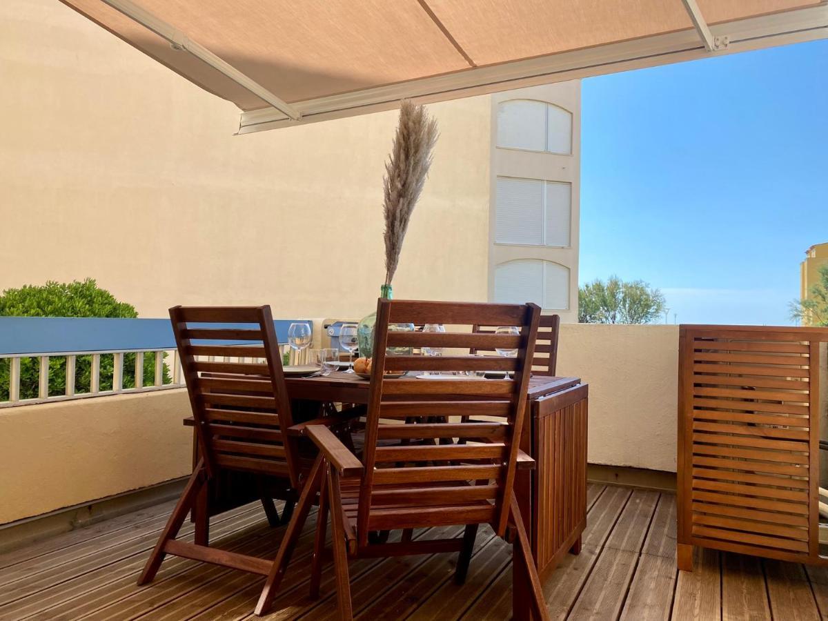Апартаменты Terrasse Vue Mer 2 Pieces A Leucate Avec Piscine Экстерьер фото