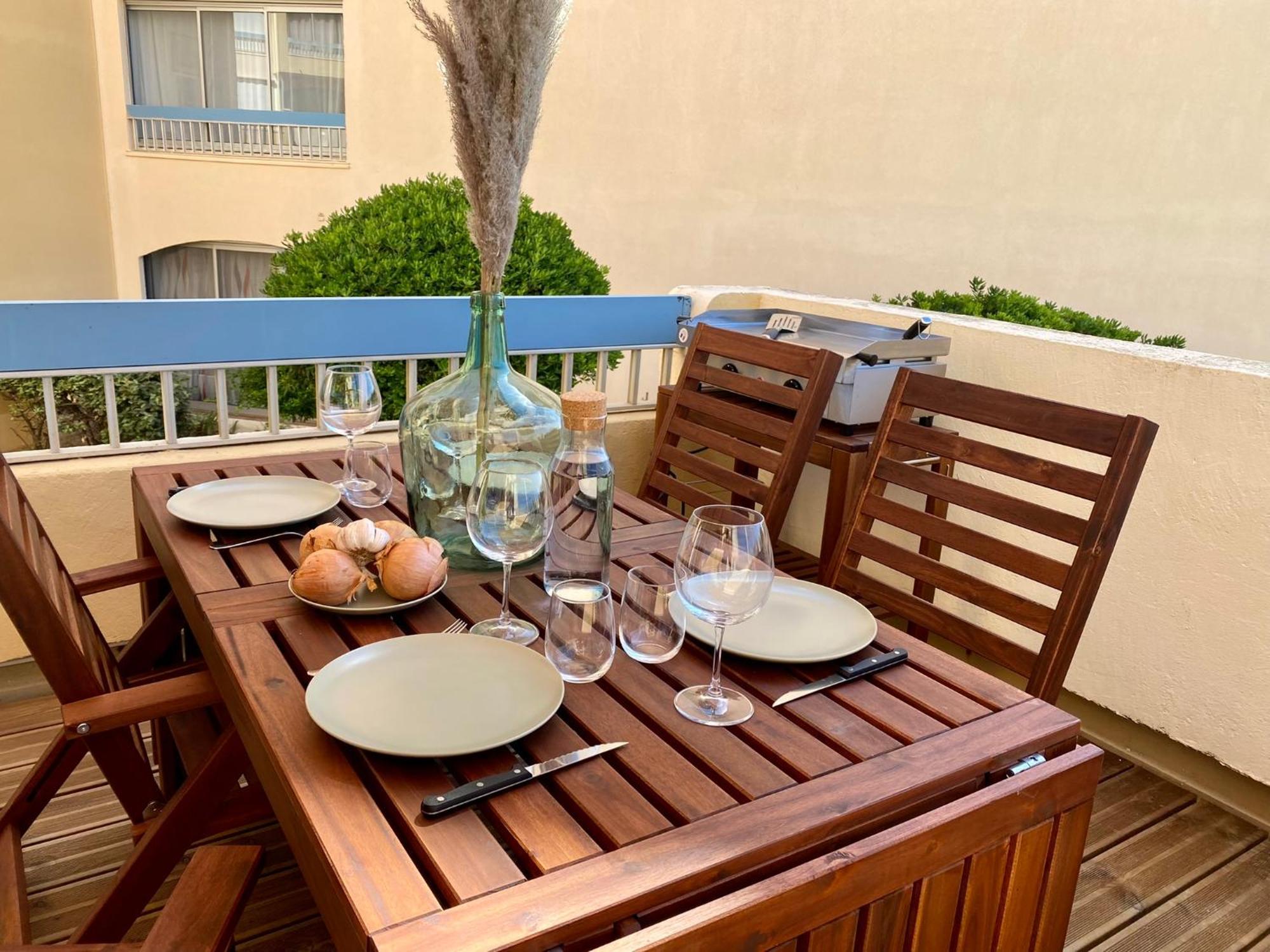 Апартаменты Terrasse Vue Mer 2 Pieces A Leucate Avec Piscine Номер фото